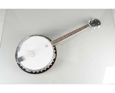 Ozark Tenor Banjo, Ozark Tenor Banjo 4 string with resonator very good condition very little use in original box