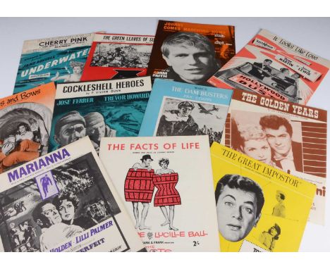 Film Song Sheet Music, approximately two hundred and twenty original pieces of Sheet Music from various films including The D