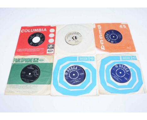 Sixties 7" Singles, approximately ninety singles, mainly from the Sixties with artists including The Beatles, Rolling Stones,
