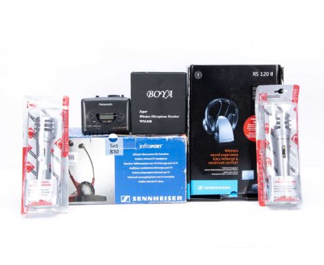 Sennheiser / Boya / Connect-IT Units, Sennheiser RS 120II wireless Headphone system together with a Sennheiser Set 810 cordle