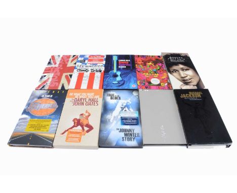 CD Box Sets, ten Box Sets with artists comprising The Sex Pistols, Michael Jackson, Aretha Franklin, Cream, Cheap Trick, Chri