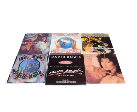 12" Singles, approximately ninety 12" Singles of various genres with artists including The Pogues, The Cure, David Bowie, Kat