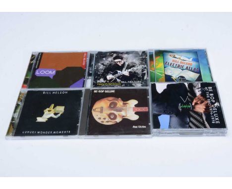 Bill Nelson / Be Bop Deluxe CDs, eighteen CDs by Bill Nelson and Be Bop Deluxe including Tripping The Light Fantastic, Luxury