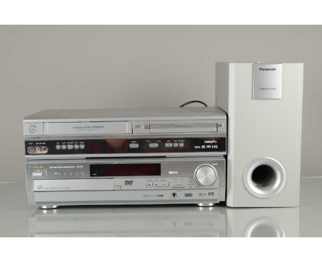 DVD / Video Players / Speakers, Panasonic 5DVD/Video CD/CD Changer SA-HT75 s/n DW2GG005066, Panasonic Subwoofer SB-W95 & a Pa