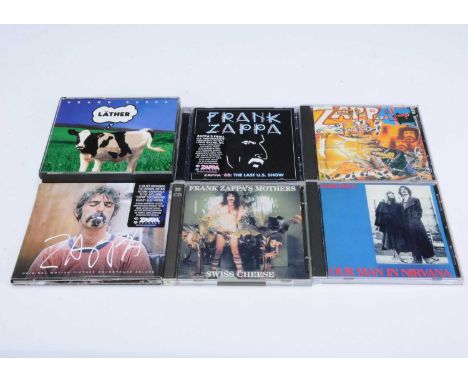 Frank Zappa CDs, approximately thirty CDs with titles including Lather, The Last US Shows, Disconnected Synapses, Our Man In 