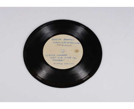 Dena Barnes et al 7" Acetate, a four track 7" Acetate comprising Dena Barnes - Walk Out Of My Life, Eula Cooper - Let Our Lov