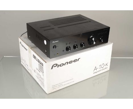 Pioneer Amplifier / CD Players, Pioneer Amplifier A-10-K s/n OFAU034244ER dated 2015 together with a Pioneer CD Player PD-10 