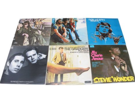 LP Records, approximately one hundred albums of various genres, mainly multiple copies including Stevie Wonder - My Cherie Am