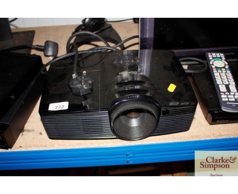 A Optoma projector
