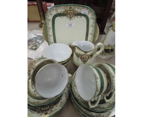 A vintage part tea service by Meito China 