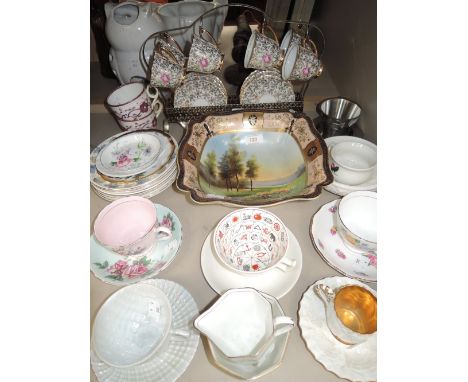 A selection of vintage tea cups and saucers