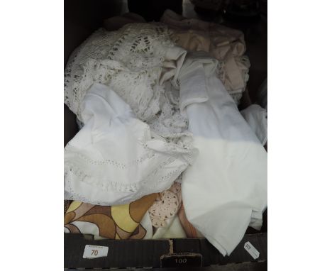 A selection of vintage and antique table linen,including tray cloths,pillow slip, and some intricately embroidered pieces inc