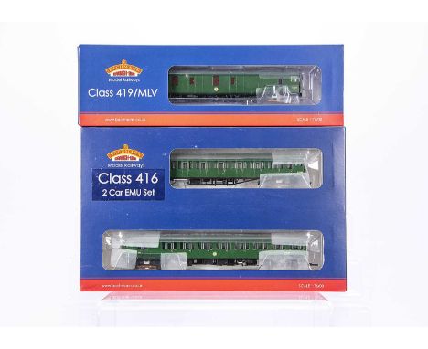 Bachmann 00 Gauge BR SR green Electric Multiple Units,  31376 2-EPB class 416 two car Multiple Unit 5770 and 31265 Motor Lugg