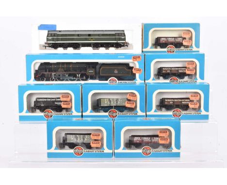 Airfix 00 Gauge Locomotives and Goods Rolling Stock, 54121-3 BR green Royal Scot class 46100 'Royal Scot', BR green Class 31 
