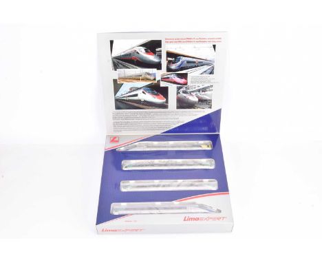 Lima Expert HO Gauge Italian Pendolino High Speed Train, boxed HL 1650 four car ETR 610.04 Pendelino in silver livery Trenita