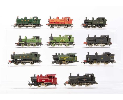 Hornby Mainline Lima 00 gauge Steam tank locomotives , Hornby, R041 GWR green  8751 and R048 London Transport red L90 Pannier