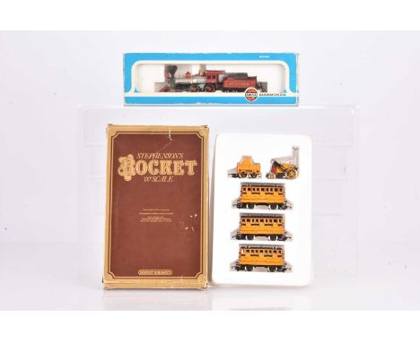 Hornby 00 Gauge Stephenson's Rocket Set and Airfix HO Gauge Wild West Locomotive and Tender, R796 Hornby Rocket set comprisin