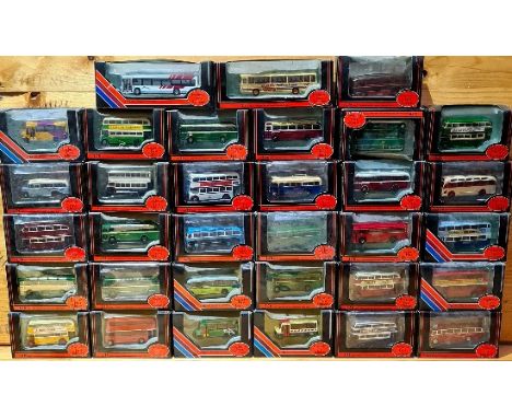 Approx. 33 boxed Exclusive First Edition die-cast model buses/Coaches 