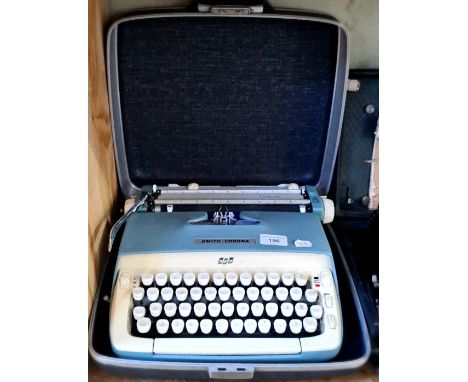 A vintage Smith Corona Galaxie typewriter. 