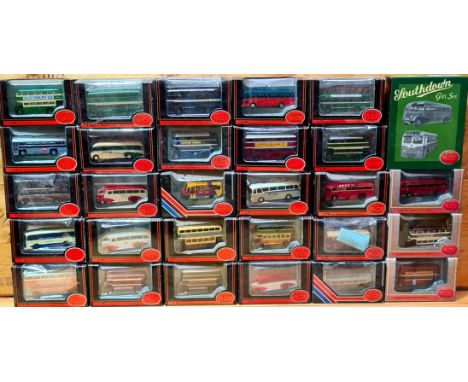 Approx. 30 boxed Exclusive First Edition die-cast model buses/coaches. 