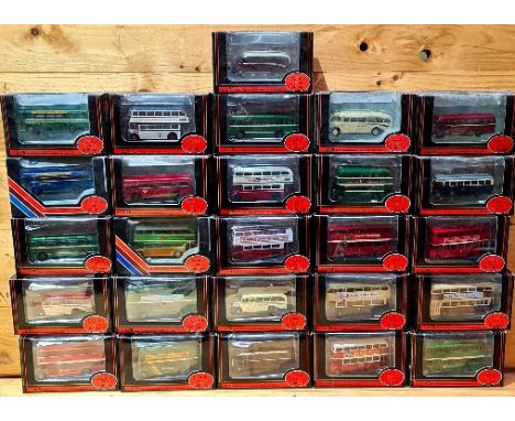 Approx. 26 boxed Exclusive First Edition die-cast model buses/coaches. 