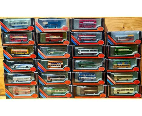 Approx. 23 boxed Exclusive First Edition die-cast model buses/coaches. 