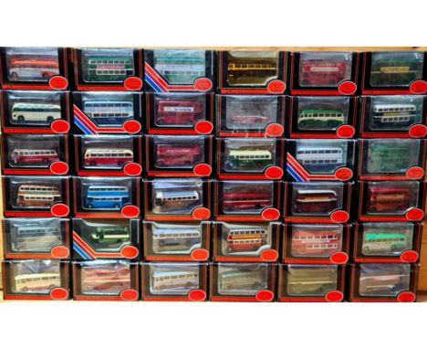 Approx. 36 boxed Exclusive First Edition die-cast model buses/coaches. 