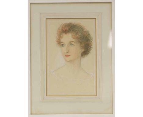 * ATTRIBUTED TO AUGUSTUS JOHN (BRITISH 1878 - 1961),
PORTRAIT OF A LADY
pastel, signed
36cm x 24cm
Mounted, framed and under 