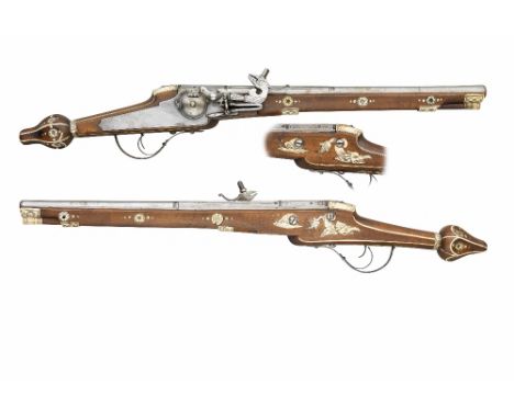 TWO SAXON LONG WHEEL-LOCK HOLSTER PISTOLS OF THE TRABANTENLEIBGARDE OF THE PRINCE ELECTOR CHRISTIAN II, DRESDEN, CIRCA 1610 a
