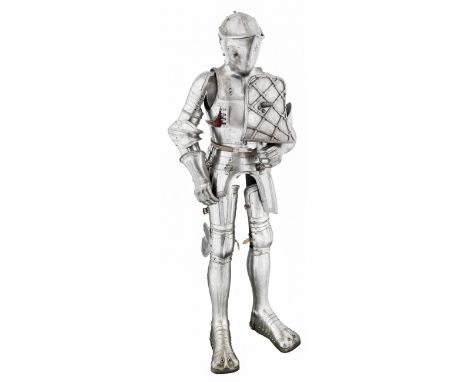 **A CAP-A-PIE ARMOUR FOR THE 'JOUSTS REAL', WITH ETCHED DECORATION, 19TH CENTURY IN THE SOUTH GERMAN STYLE OF CIRCA 1520 of e