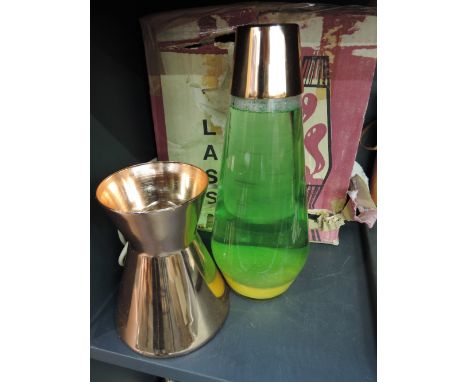 A vintage lava lamp with original box