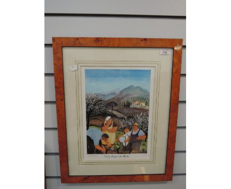 A limited edition print, Spring Vineyard, Les Alpilles