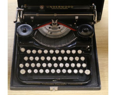 A Vintage Underwood portable typewriter