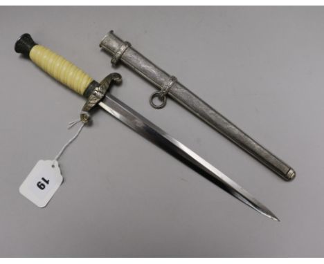 A WWII German army officer's dagger, (a.f.)