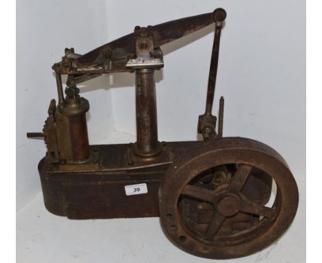 Model steam engine - a static beam engine