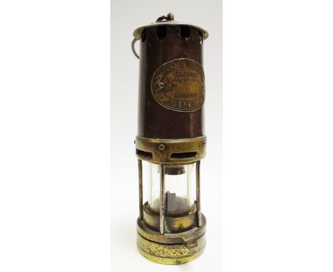 A Thomas &amp; Williams, Aberdare miner's safety lamp