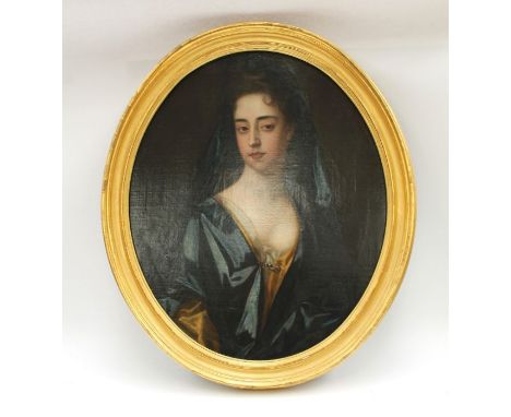 Attributed of Michael Dahl (1659-1743)Portrait of Lucy Manners, Duchess of Rutland (1685-1751), half length oil on canvas, ov