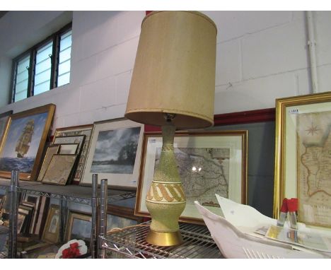 A 1960's ceramic lamp