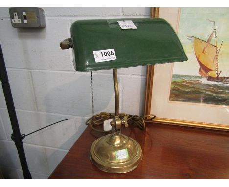 A 1930's bankers lamp
