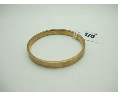 A Plain Bangle, (indistinctly stamped) (13grams).  