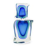 Luigi Onesto (Italian, b.1935): for Murano Vetreria Artistica Oball: A Sommerso Glass Bottle and