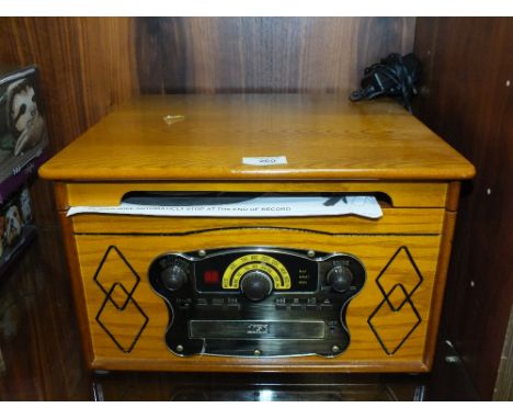 A STEEPLETONE CD/RECORD PLAYER 