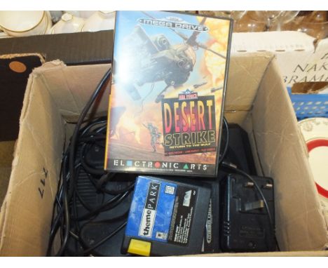 A SEGA MEGADRIVE CONSOLE AND GAMES