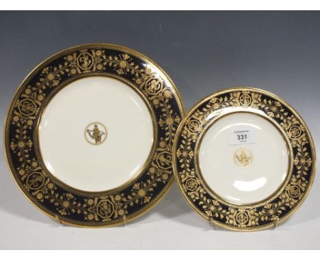TWO WEDGWOOD ASTBURY PLATES A/F