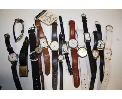 A BOX OF ASSORTED WRISTWATCHES TO INCLUDE A ROTARY EXAMPLE