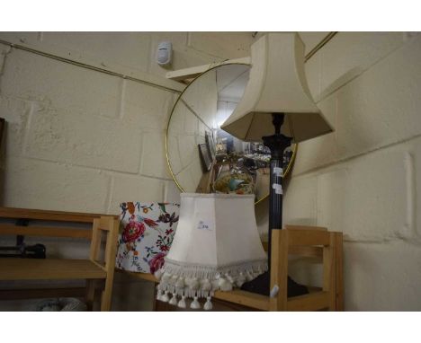 CORINTHIAN COLUMN TABLE LAMP PLUS FURTHER SHADE