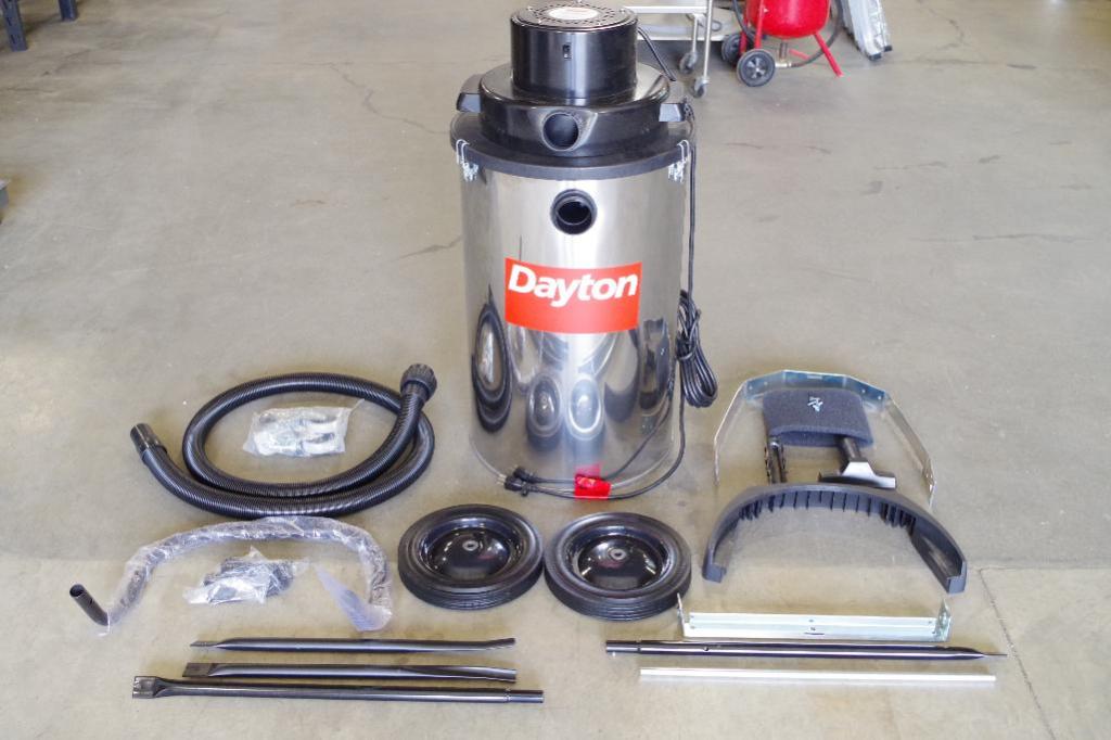 DAYTON 20Gallon Industrial Wet/Dry Vacuum, Standard Filter M/N 4YE62