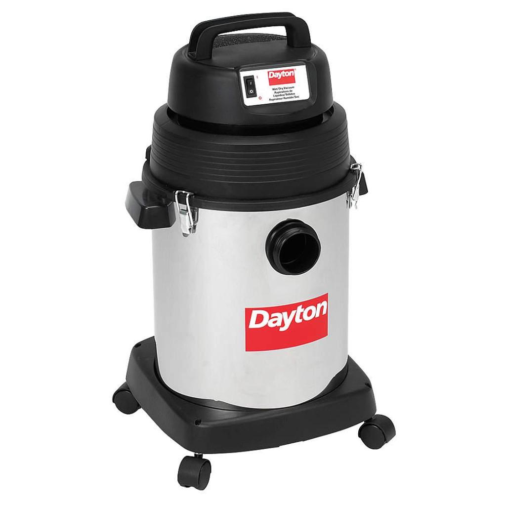 NEW DAYTON 6Gallon Commercial Wet/Dry Vacuum, 7.4 Amps, HEPA Filter M
