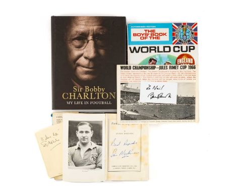 FOOTBALL CLUB HOUSE: 'FOOTBALL IS MY GAME' BY STANLEY MORTENSEN, signed 'Best Regards' by the author to inner sleeve, togethe