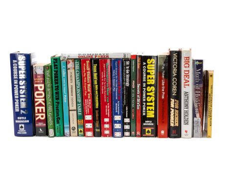 POKER CLUB HOUSE: SELECTION OF RELATED BOOKS to include 'The Big Deal' by Anthony Holden, 'Super System 2: A Course in Power 
